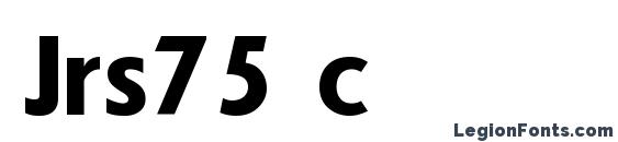 шрифт Jrs75 c, бесплатный шрифт Jrs75 c, предварительный просмотр шрифта Jrs75 c