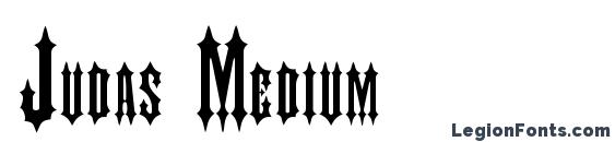 Judas Medium Font, Tattoo Fonts