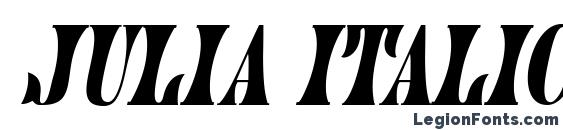 Julia Italic font, free Julia Italic font, preview Julia Italic font