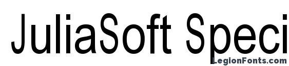 Шрифт JuliaSoft Special Font W, Современные шрифты