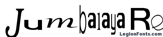 шрифт Jumbalaya Regular, бесплатный шрифт Jumbalaya Regular, предварительный просмотр шрифта Jumbalaya Regular
