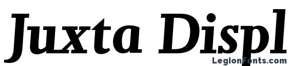 Juxta Display SSi Italic Font