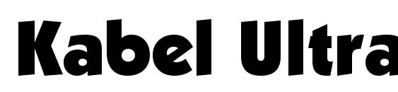 шрифт Kabel Ultra BT, бесплатный шрифт Kabel Ultra BT, предварительный просмотр шрифта Kabel Ultra BT