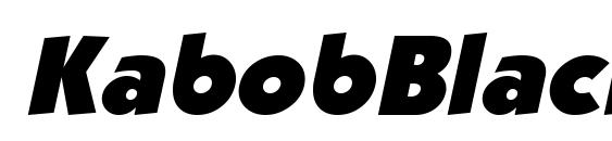 KabobBlack Italic Font