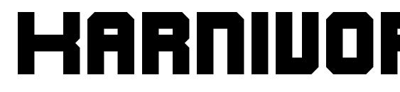 Karnivore black Font