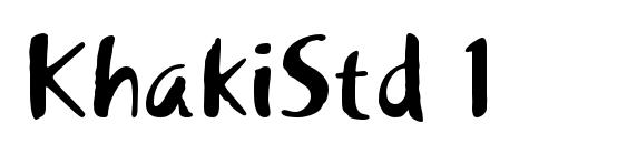 шрифт KhakiStd 1, бесплатный шрифт KhakiStd 1, предварительный просмотр шрифта KhakiStd 1