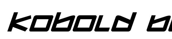 Kobold Bold Italic Font