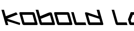 Kobold Leftalic Font