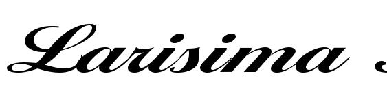 шрифт Larisima Bold, бесплатный шрифт Larisima Bold, предварительный просмотр шрифта Larisima Bold