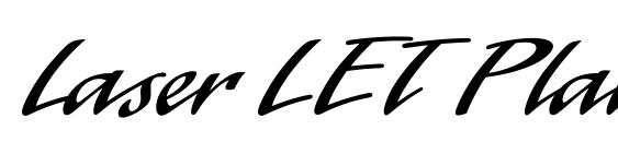 шрифт Laser LET Plain.1.0, бесплатный шрифт Laser LET Plain.1.0, предварительный просмотр шрифта Laser LET Plain.1.0