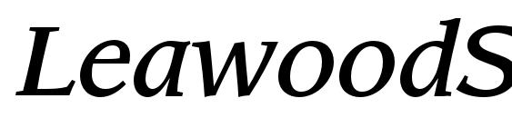 LeawoodStd MediumItalic Font