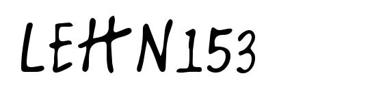 шрифт LEHN153, бесплатный шрифт LEHN153, предварительный просмотр шрифта LEHN153