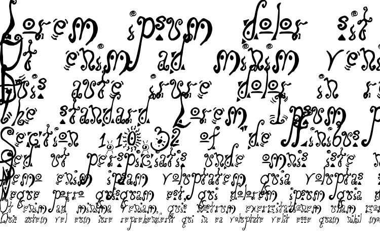 specimens Loony font, sample Loony font, an example of writing Loony font, review Loony font, preview Loony font, Loony font