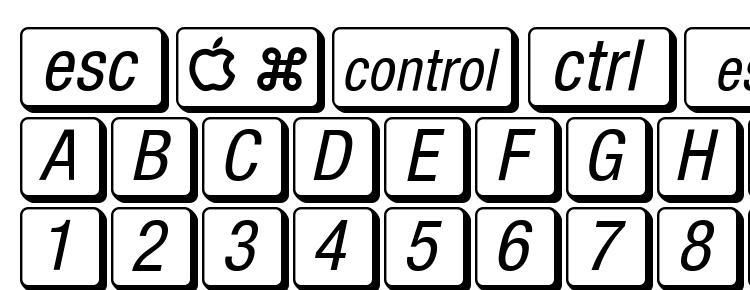 glyphs Mac Key Caps font, сharacters Mac Key Caps font, symbols Mac Key Caps font, character map Mac Key Caps font, preview Mac Key Caps font, abc Mac Key Caps font, Mac Key Caps font