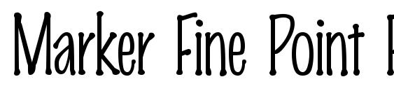 Marker Fine Point Plain Regular Font