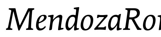 MendozaRomanStd BookItalic Font, OTF Fonts