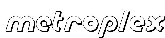 Metroplex Shadow Font, Free Fonts