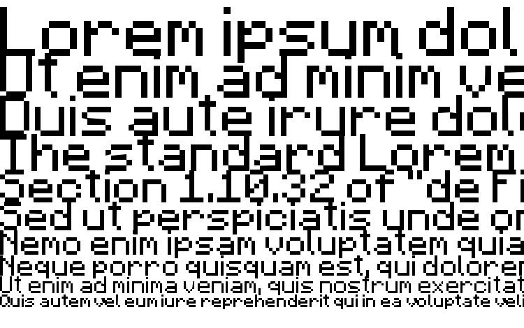 Minecraft Regular font