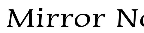 Mirror Normal Font
