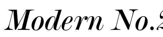 Modern No.20 Italic BT Font