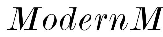 ModernMT Wide Italic Font
