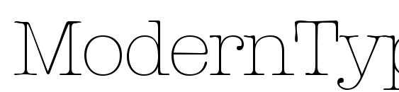 ModernTypewriterLight Regular Font
