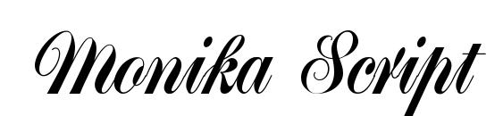 Monika Script font, free Monika Script font, preview Monika Script font