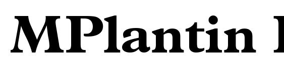 MPlantin Bold Font, Free Fonts