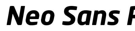 Neo Sans Pro Bold Italic Font