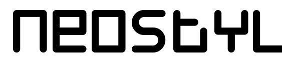 шрифт Neostyle, бесплатный шрифт Neostyle, предварительный просмотр шрифта Neostyle