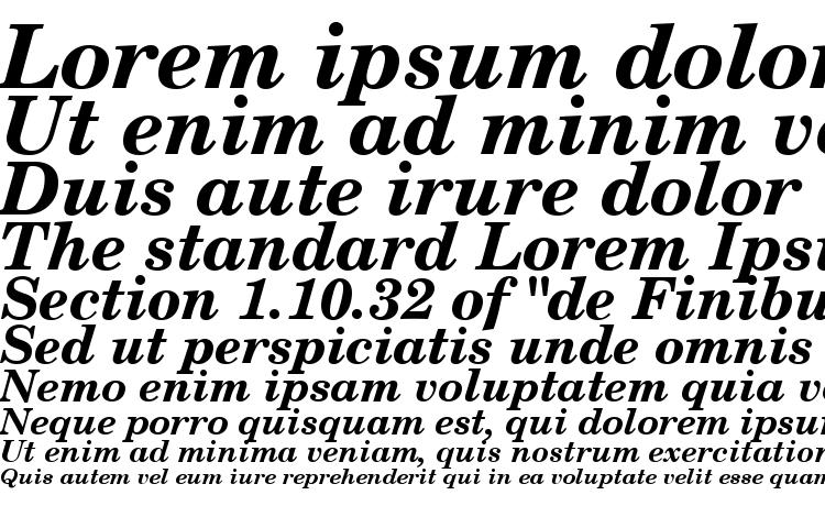 old century font sample