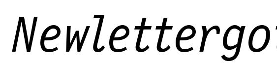 Newlettergothicc italic Font