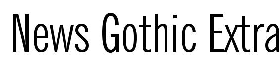 Шрифт News Gothic Extra Condensed BT
