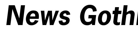 News Gothic LT Bold Oblique Font