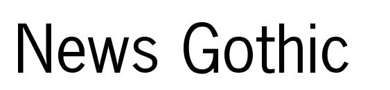 News Gothic font, free News Gothic font, preview News Gothic font