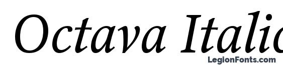 Octava Italic Font