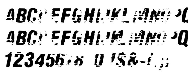 глифы шрифта Old fax, символы шрифта Old fax, символьная карта шрифта Old fax, предварительный просмотр шрифта Old fax, алфавит шрифта Old fax, шрифт Old fax