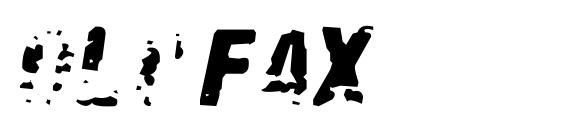 шрифт Oldfax, бесплатный шрифт Oldfax, предварительный просмотр шрифта Oldfax