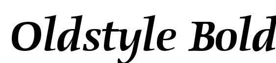 Oldstyle Bold Italic Font, All Fonts