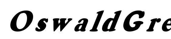 OswaldGrey Italic Font