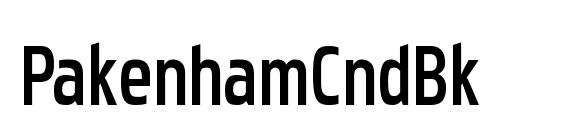 шрифт PakenhamCndBk, бесплатный шрифт PakenhamCndBk, предварительный просмотр шрифта PakenhamCndBk