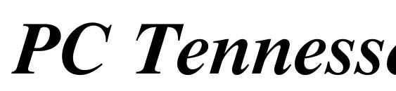 PC Tennessee BoldItalic Font, Free Fonts