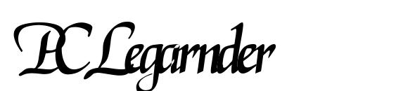шрифт PCLegarnder, бесплатный шрифт PCLegarnder, предварительный просмотр шрифта PCLegarnder