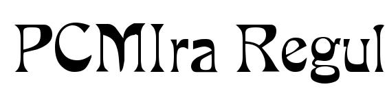 PCMIra Regular font, free PCMIra Regular font, preview PCMIra Regular font