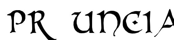 Шрифт Pr uncial alternate capitals
