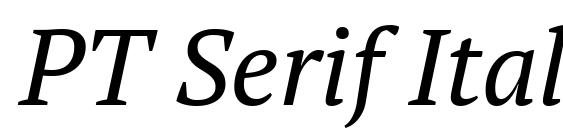 PT Serif Italic Font