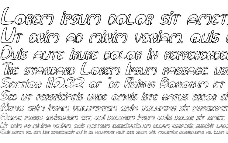 specimens Qurve Hollow Italic font, sample Qurve Hollow Italic font, an example of writing Qurve Hollow Italic font, review Qurve Hollow Italic font, preview Qurve Hollow Italic font, Qurve Hollow Italic font