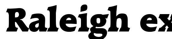 Raleigh extrabold Font
