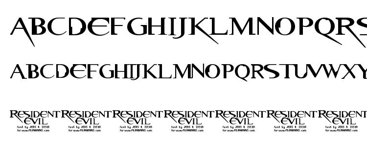 resident evil game font