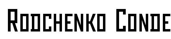 Rodchenko Condensed font, free Rodchenko Condensed font, preview Rodchenko Condensed font